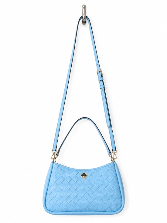kate spade Handbags - kate Spade small shoulder Blue Woven Leather Bag Gold Hardware KL026 Retail $399